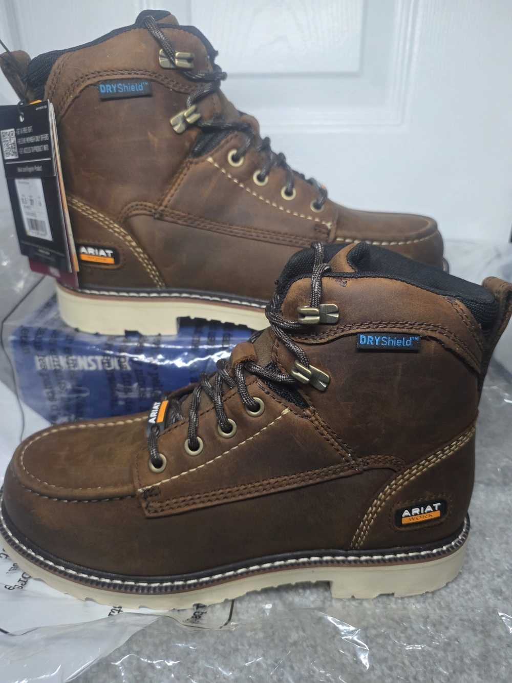 Ariat Work Woman’s Rebar Lift H20 Distressed Brown Woman’s 8.5